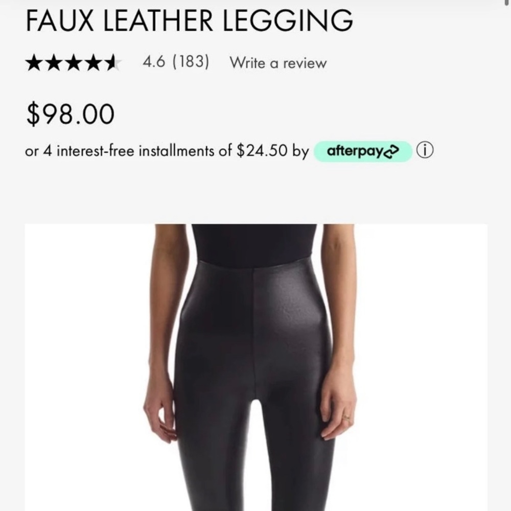 COMMANDO SPANX Faux Leather Leggings